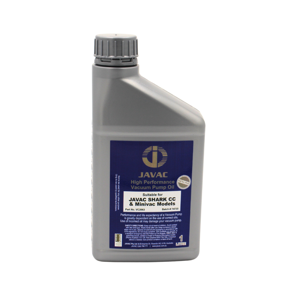 JAVAC Vacuum Pump Oil - Shark (1L & 5L)