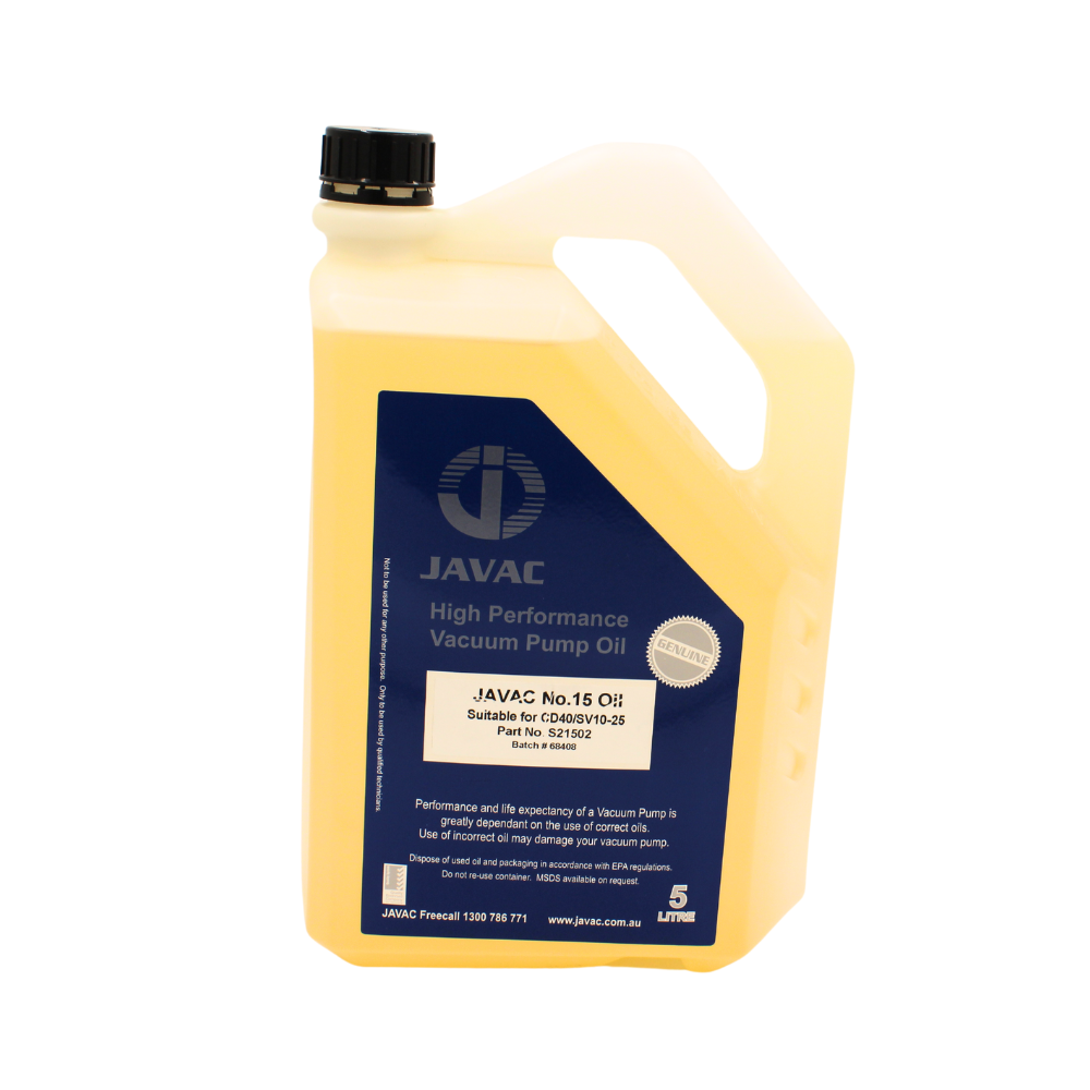 JAVAC Vacuum Pump Oil - N15 (1L & 5L)