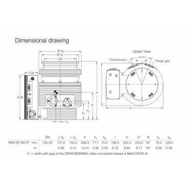 LEYBOLD TURBOVAC MAG W 300 iP - - JAVAC PTY. LTD.