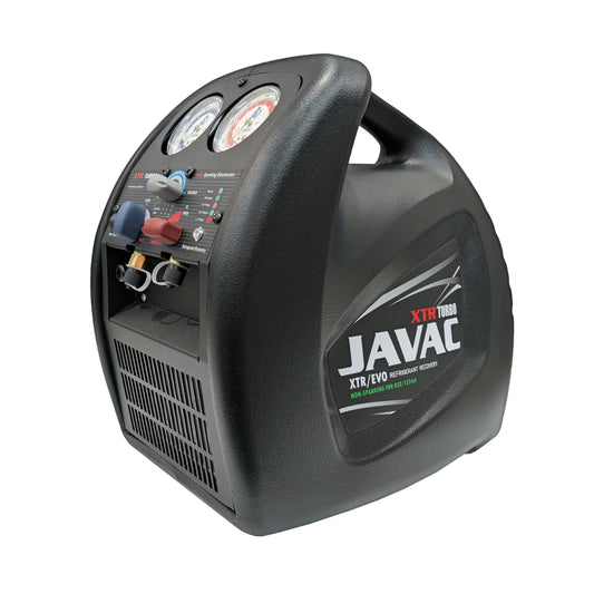 NEW - JAVAC XTR TURBO - Refrigerant Recovery Machine - Non-Sparking - R32, R410, 1234YF & R134a Compliant