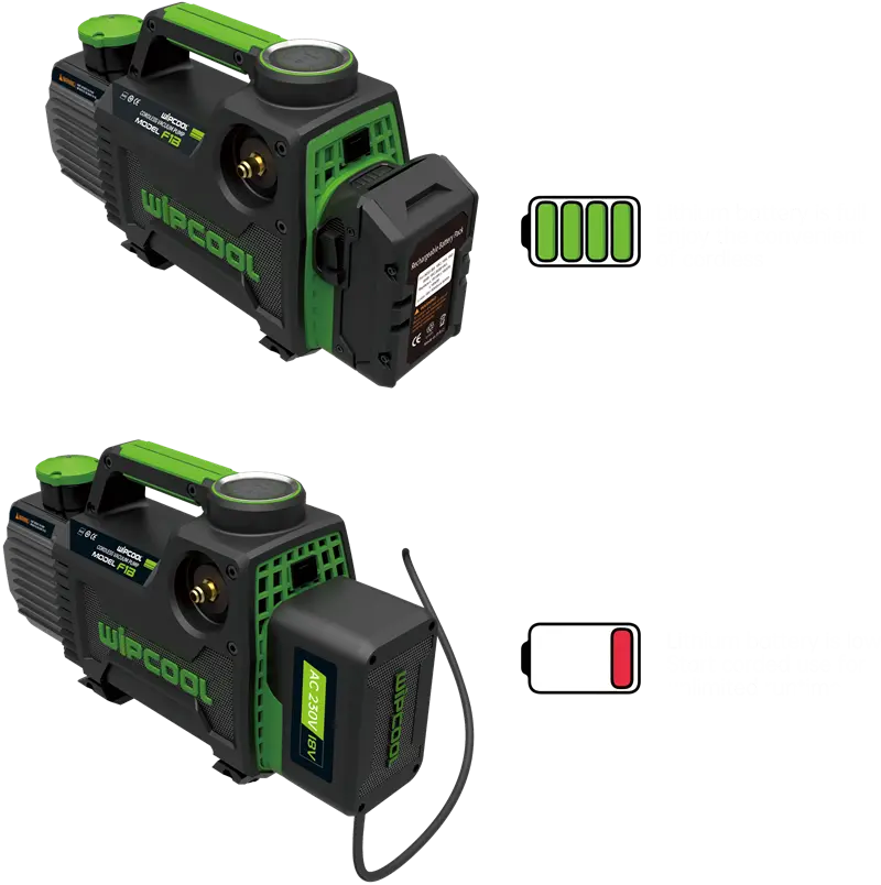 WIPCOOL Battery/AC Dual Powered Vacuum Pumps