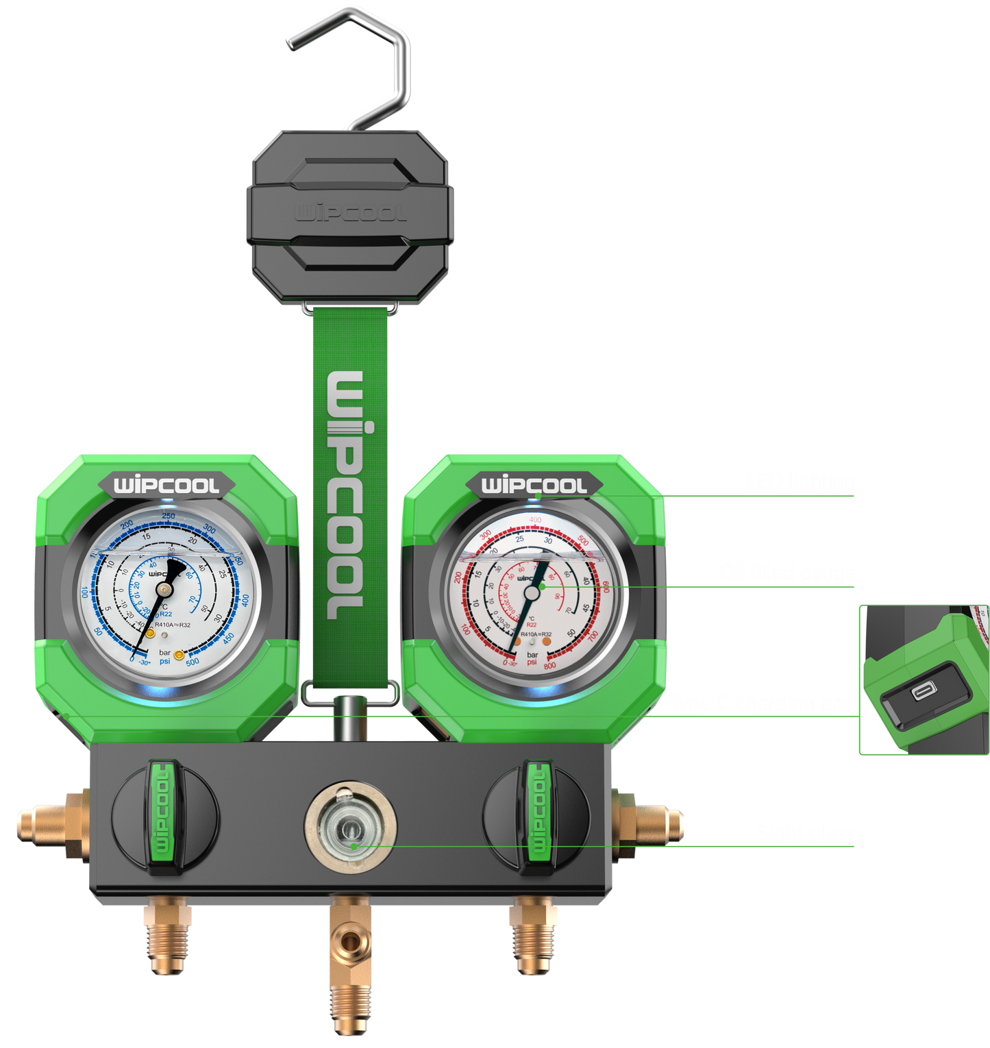 WIPCOOL Manifold Gauge Kits