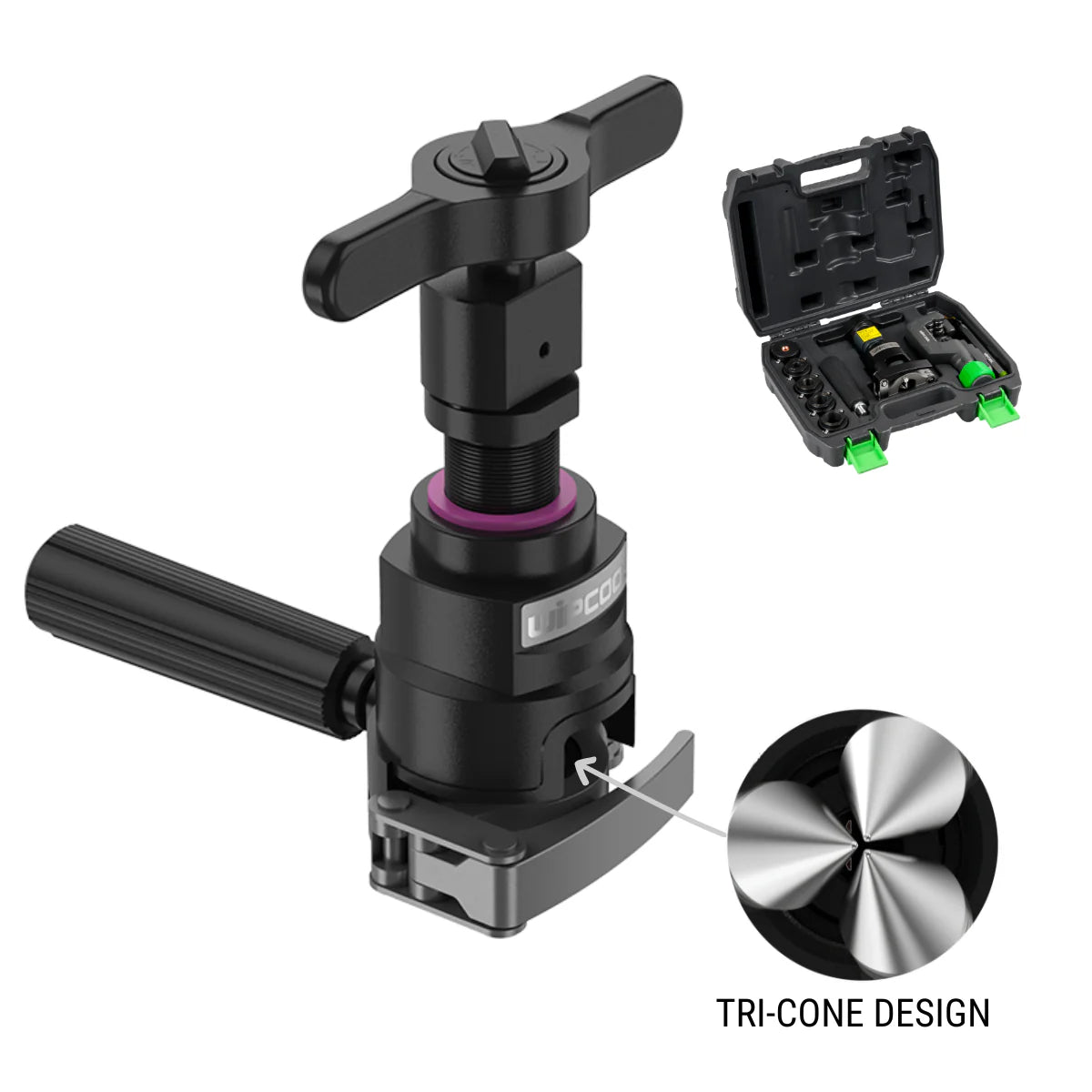 WIPCOOL Ratchet Tri-cone Flaring Tool Kit