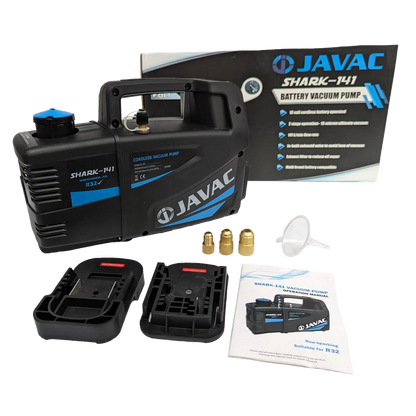JAVAC SHARK-141, Cordless, 141 L/min, 2-stage Vacuum Pump - R32 Compliant
