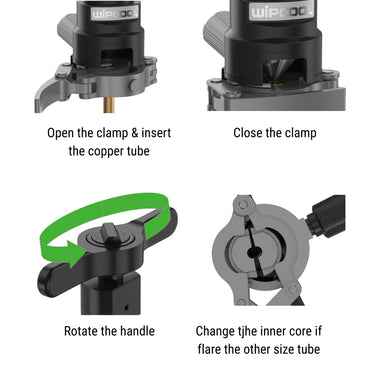 WIPCOOL Ratchet Tri-cone Flaring Tool Kit
